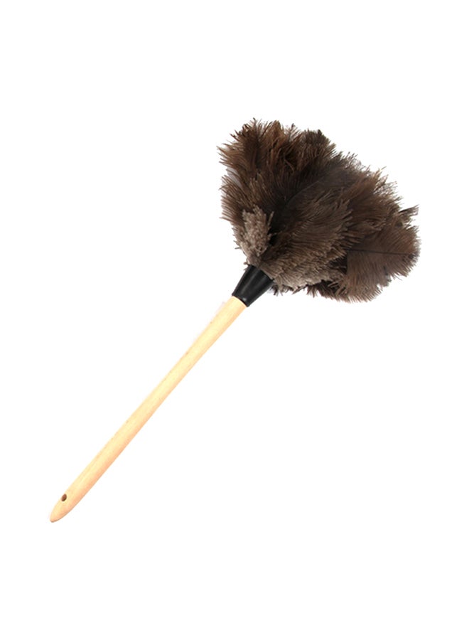 SAPU - Ostrich Feather Dust Cleaner Brush Brown 45centimeter - Image 1
