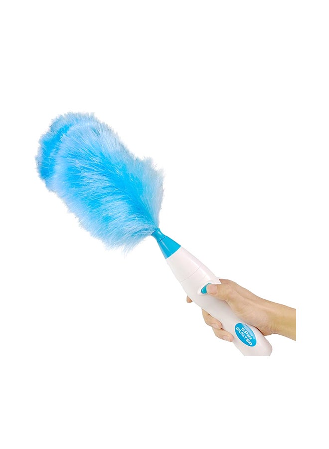 SAPU Electronic Motorized Dust Cleaner Brush Blue/White 28cm