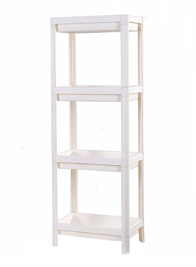 SAPU 4-Layer Multipurpose Shelf With Kitchen Rack White 100cm
