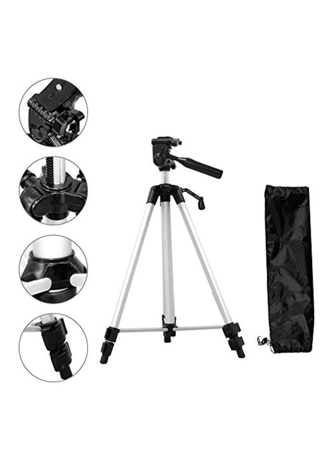 حامل ثلاثي القوائم قابل للحمل أسود/ فضي - Image 5