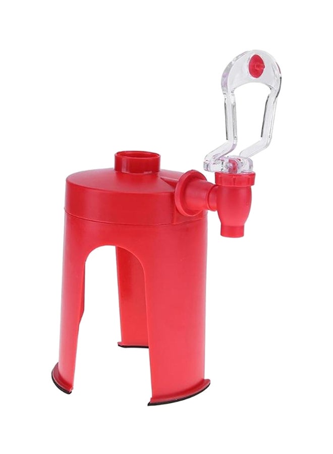 موزع مياه صودا أحمر / شفاف 15.5 x 14.7سم