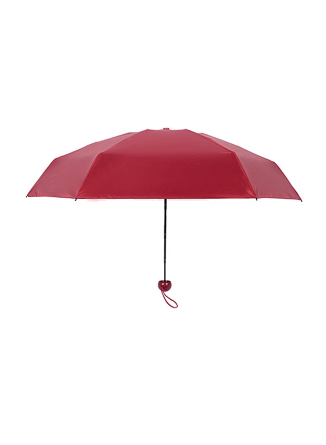 Foldable UV-Protection Capsule Umbrella Red - Image 1