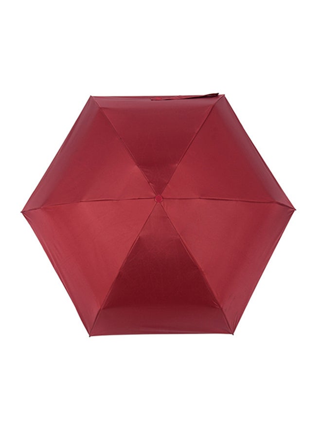 Foldable UV-Protection Capsule Umbrella Red - Image 3