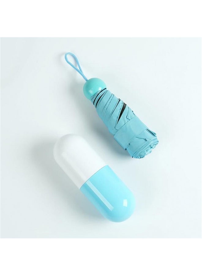 Generic - Foldable UV-Protection Capsule Umbrella Blue - Image 1