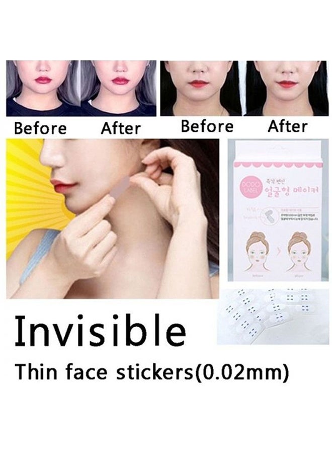 40-Piece Face Lift Invisible Sticker White - Image 2
