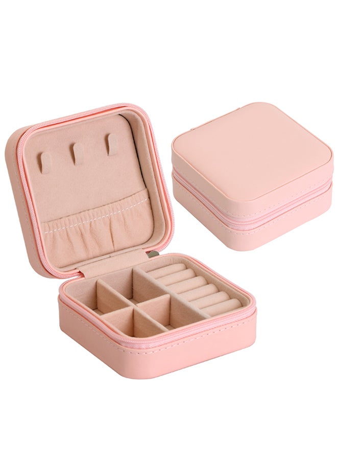 Generic - Small Portable Jewelry Box Pink - Image 1