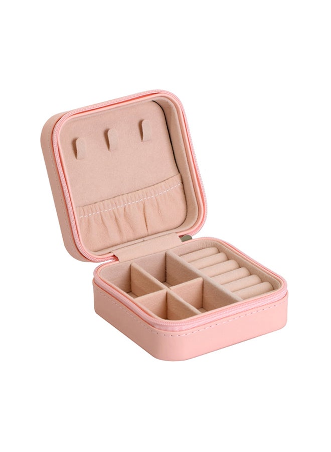 Generic - Small Portable Jewelry Box Pink - Image 1
