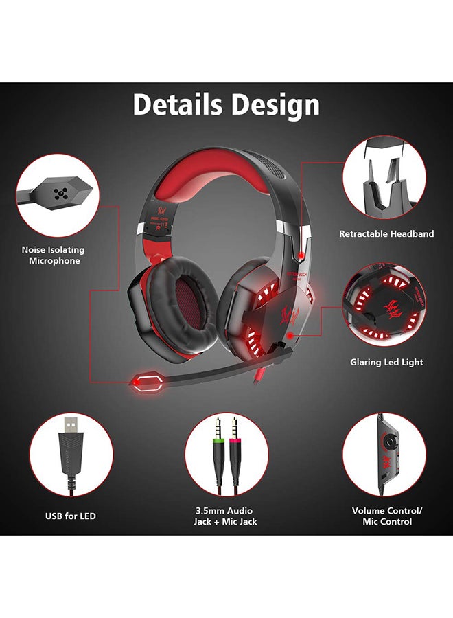 KOTION EACH - G2000 Wired Over-Ear Gaming Headsets With Mic For PS4/PS5/XOne/XSeries/NSwitch/PC - Image 1