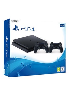 Sony PlayStation 4 Slim 500GB Console With 2 DUALSHOCK Controller  - Image 1