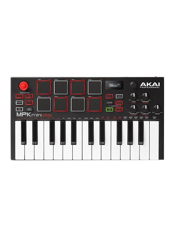 AKAI - MPK Mini Play - Compact Keyboard and Pad Controller with Integrated Sound Module - Image 1