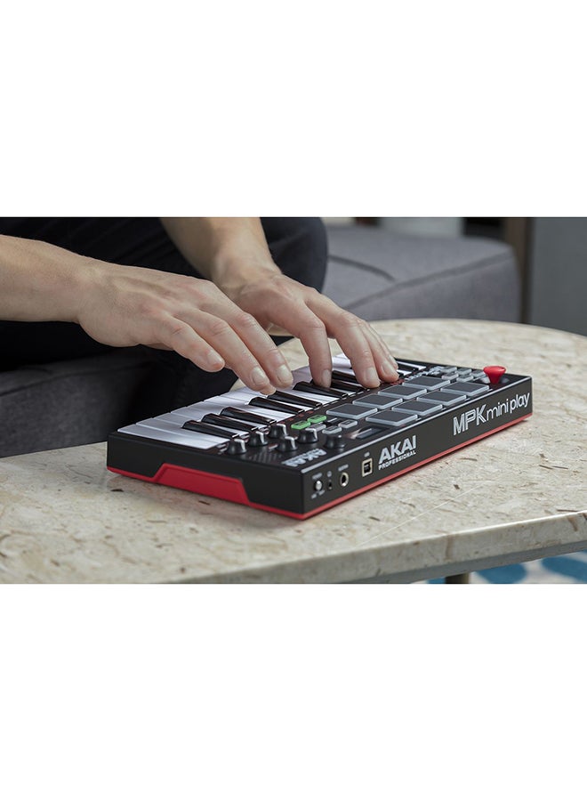 AKAI - MPK Mini Play - Compact Keyboard and Pad Controller with Integrated Sound Module - Image 1