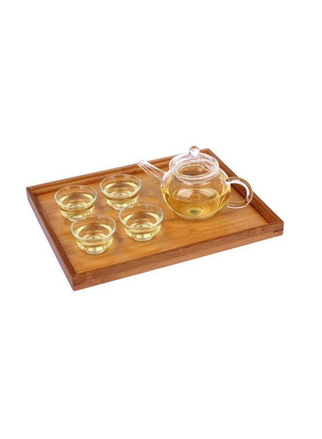 Sharpdo Wooden Dessert Cutlery Tray Brown 22 x 28 x 2centimeter  - Image 4