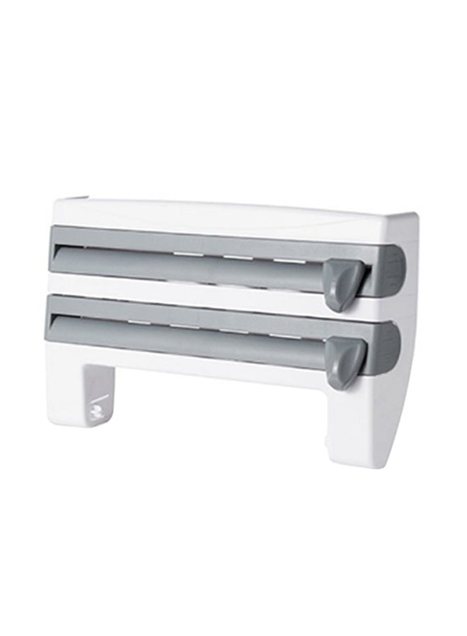 Sharpdo Aluminum Foil Cutting Storage Rack White/Grey 39 x 10 x 24cm - Image 1