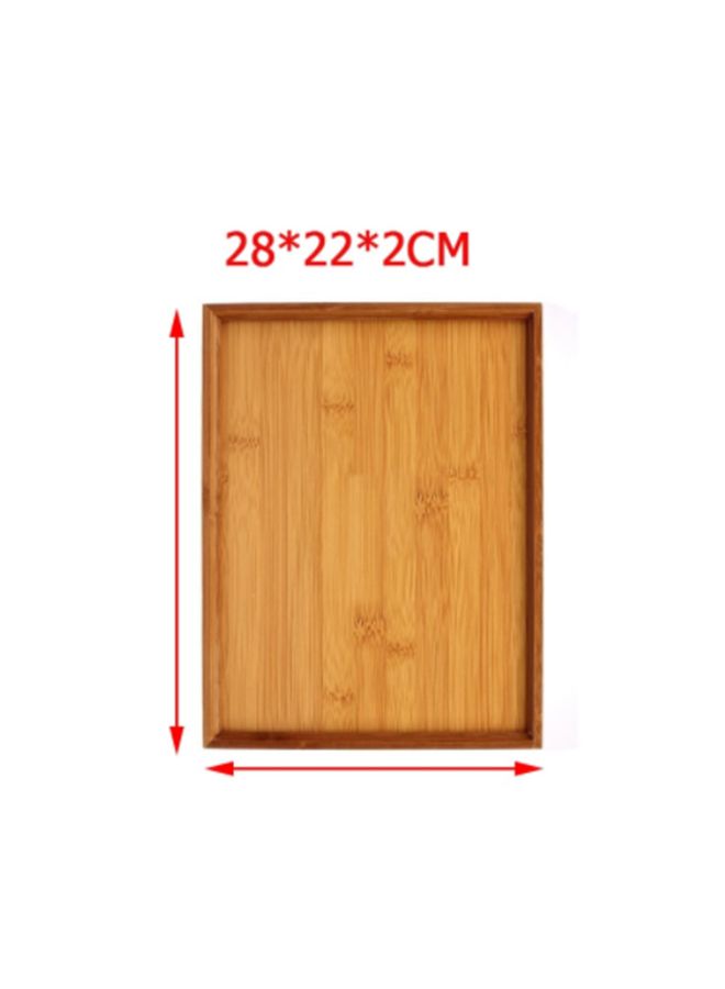 Sharpdo Wooden Dessert Cutlery Tray Brown 22 x 28 x 2centimeter  - Image 3