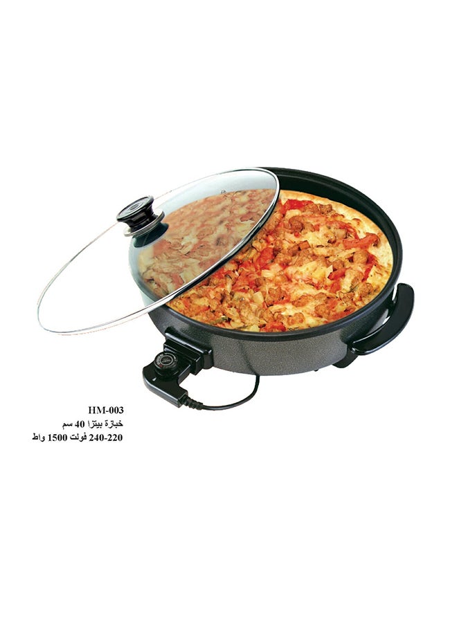 ماركة غير محددة - ماكينة صنع البيتزا من هوم ماستر ksa-home master-00551 أسود / شفاف - Image 1