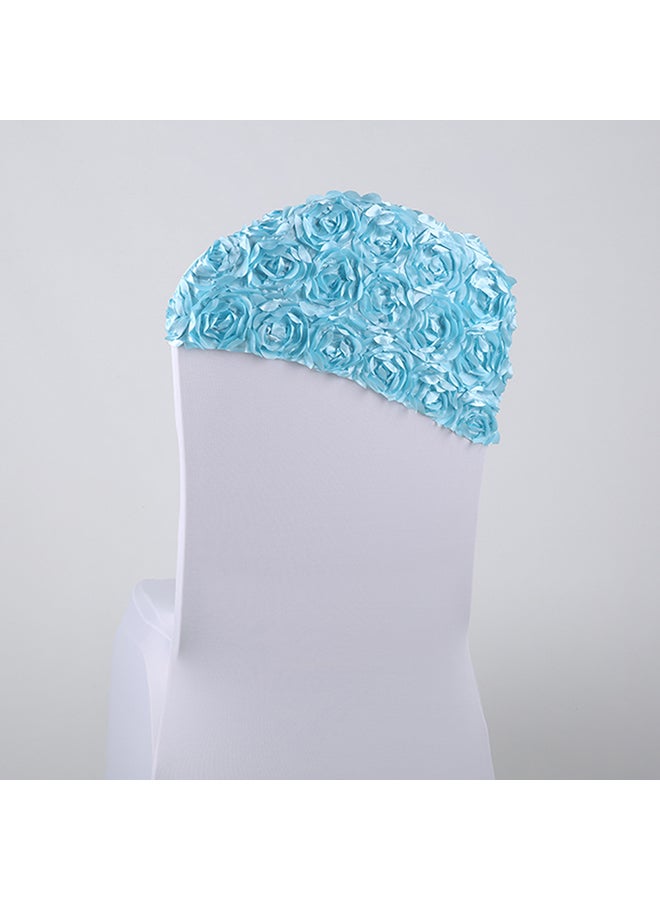 Stretchable Rose Chair Bow Blue  - Image 2