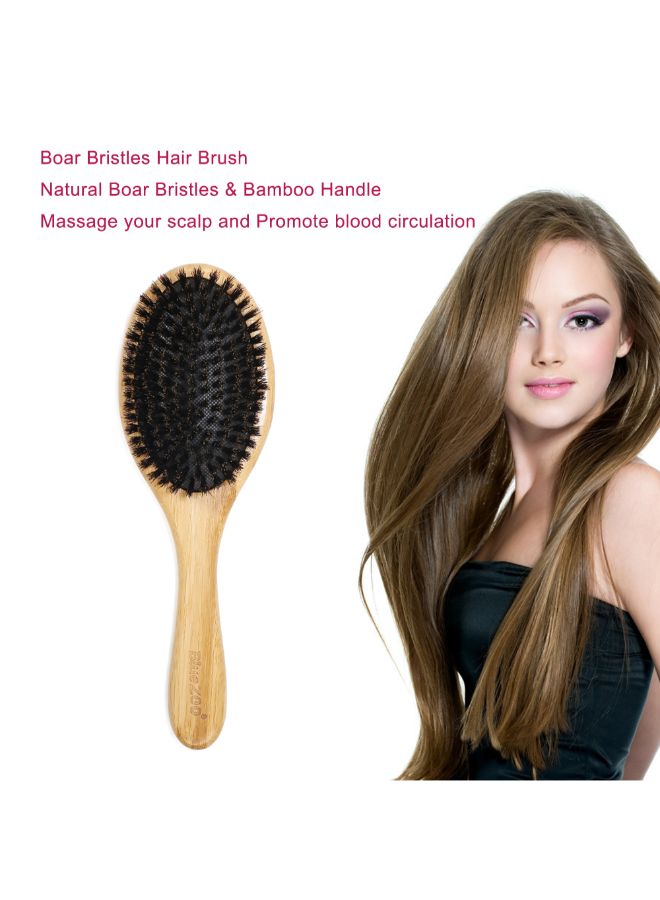 Natural Bamboo Handle Hair Comb Multicolour 25x4x8cm