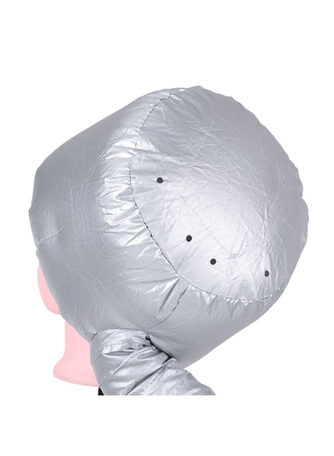 Generic Hot Oil Treatment Head Cover For Home And Salon Silver 19.5x6x14.5cm  - Image 5