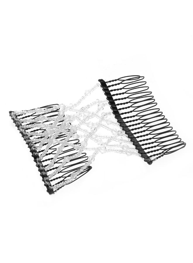 Pack Of 2 Elastic Double Sided Insert Clips Multicolour 26x3x16cm - Image 3