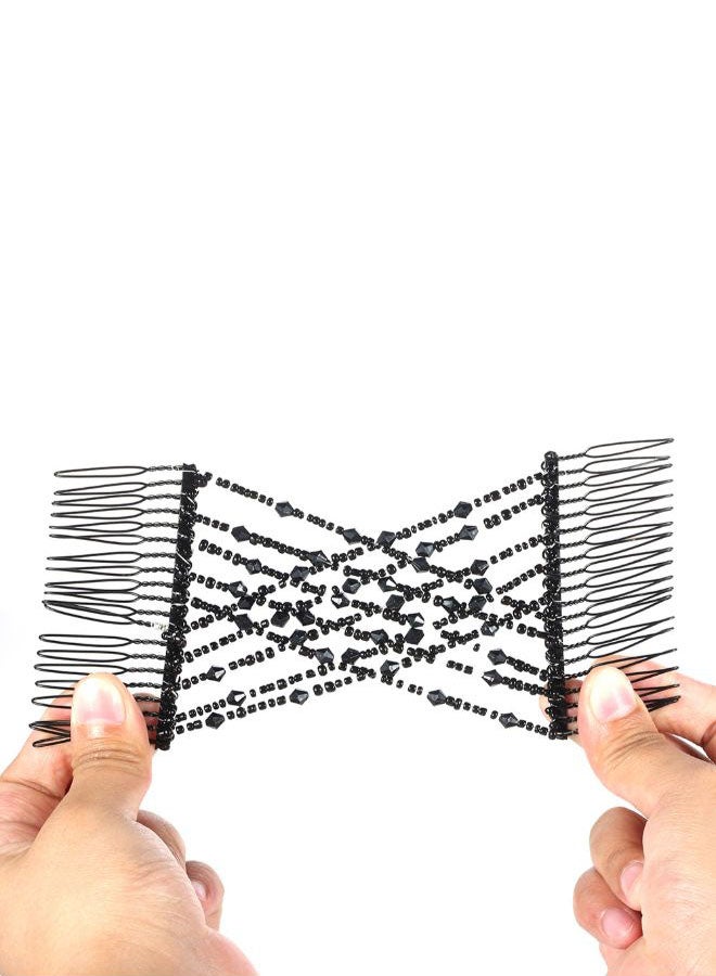 Pack Of 2 Elastic Double Sided Insert Clips Multicolour 26x3x16cm - Image 5