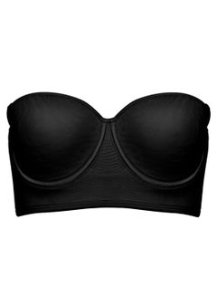 Annette Strapless Control Bra With Extra Sides Support Black  - Image 1