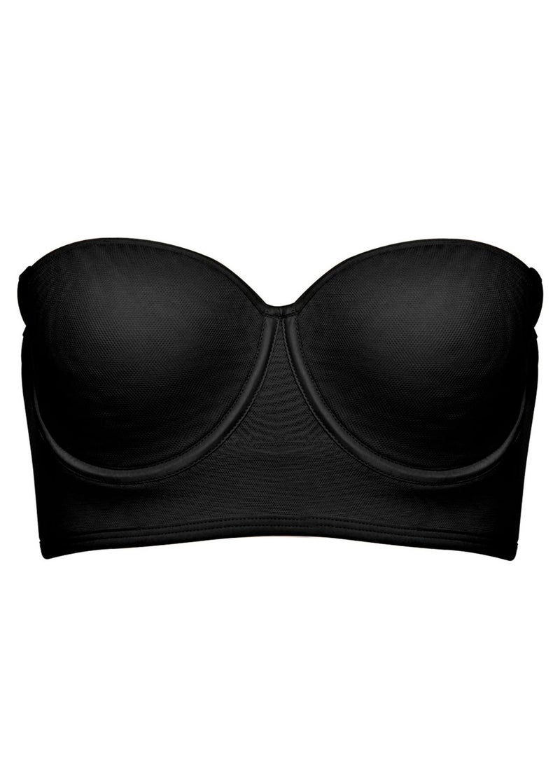 Annette Strapless Control Bra With Extra Sides Support Black  - Image 1