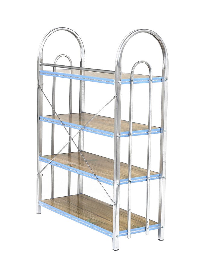 لوازم حامل أحذية من أربعة أرفف فضي/بني 20 x 50 x 70Ø³Ù†ØªÙŠÙ…ØªØ± - Image 2