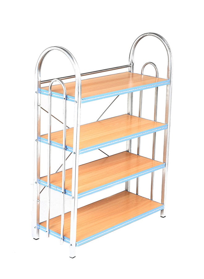 لوازم رف أحذية من 4 رفوف فضي/بني 20 x 50 x 70Ø³Ù†ØªÙŠÙ…ØªØ± - Image 1