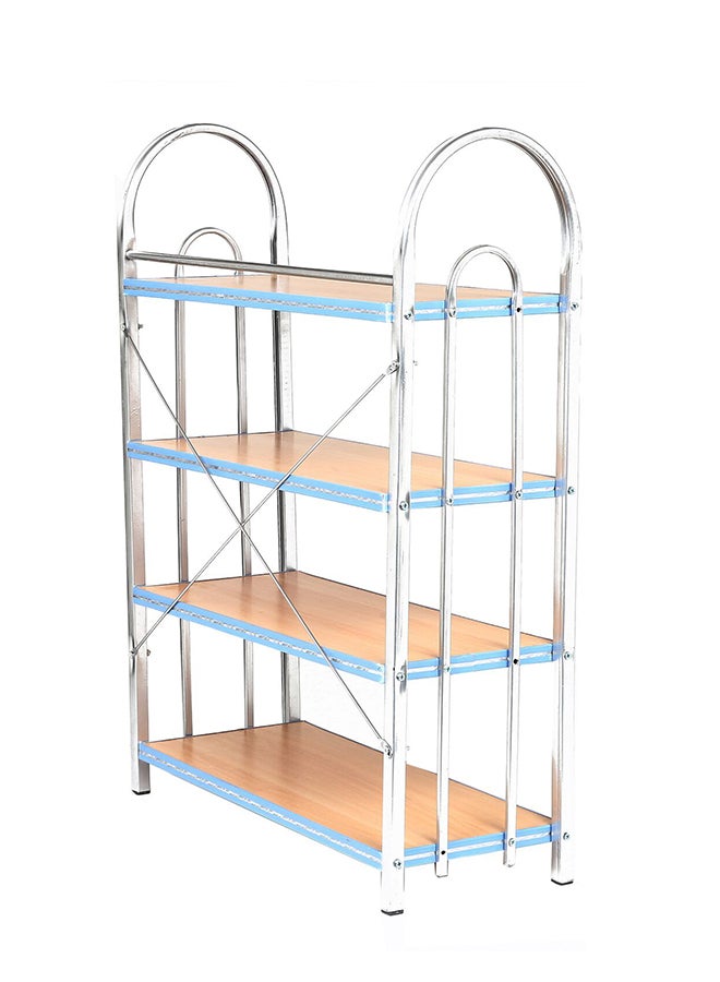 لوازم رف أحذية من 4 رفوف فضي/بني 20 x 50 x 70Ø³Ù†ØªÙŠÙ…ØªØ± - Image 2