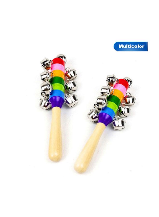 LW Wooden Rattles Jingle Bell Stick  - Image 4