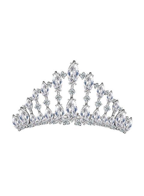 Exquisite Silver Rhinestone Tiara
