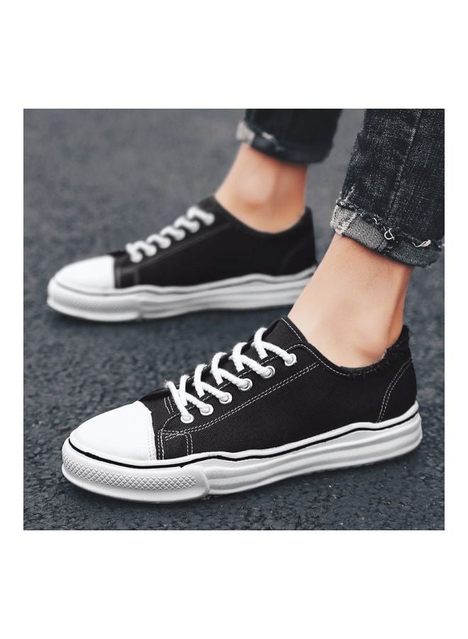 Casual Lace-up Sneakers Black/White  - Image 3
