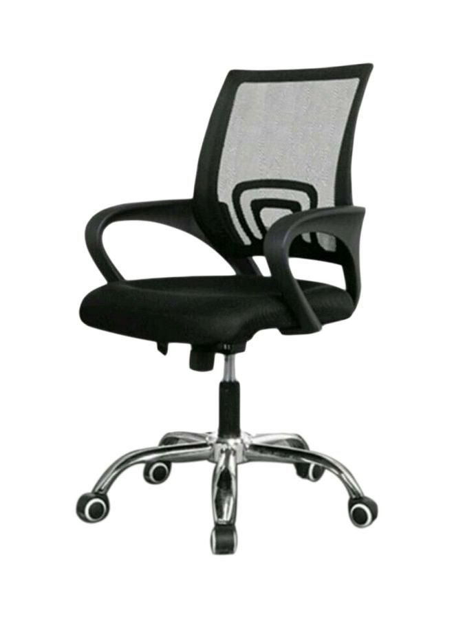 LW Mesh Adjustable Office Chair Black/Silver