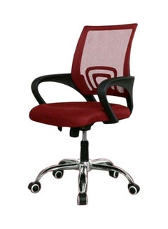 LW Mesh Adjustable Office Chair Black/Silver 49x49x70cm  - Image 2