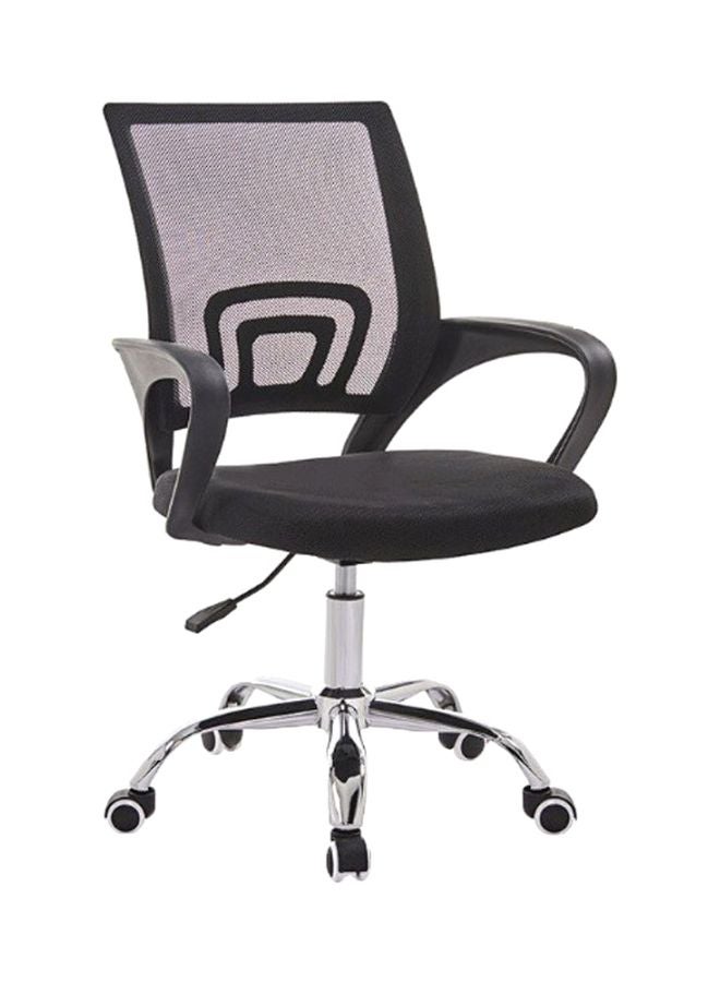 LW Adjustable Swivel Mesh Office Chair  60x43x52 cm Black/Silver
