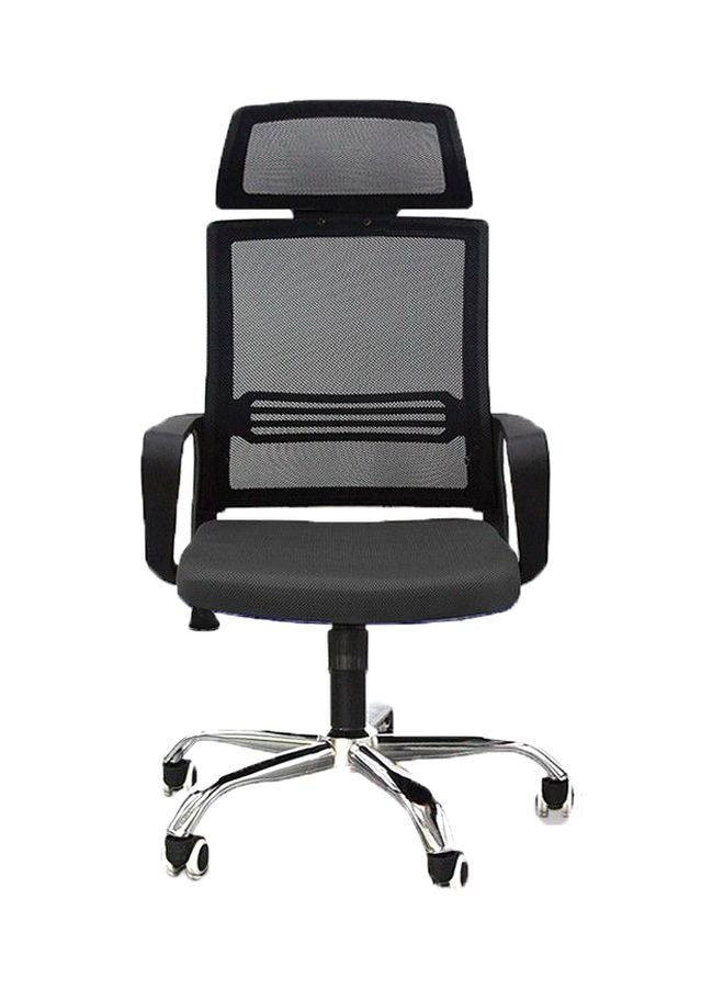 ال دبليو كرسي مكتب  من النسيج دوار مزود بمسند ظهر أسود/بنفسجي