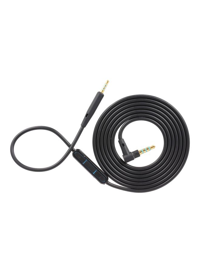 Line Control Audio Cable For Bose QC25 Headphones Black - Image 1