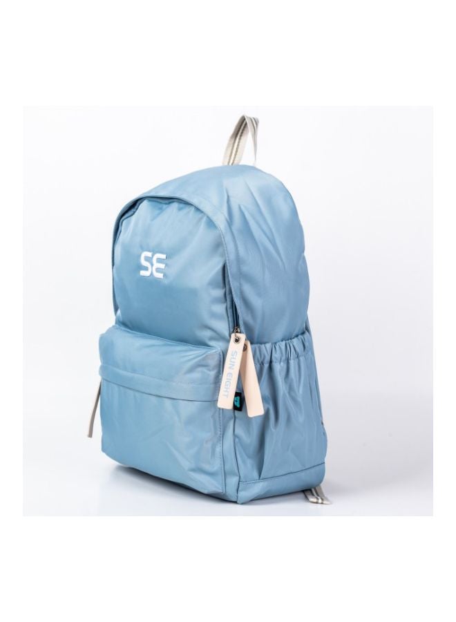 Polyester School Backpack Sky Blue - Image 3