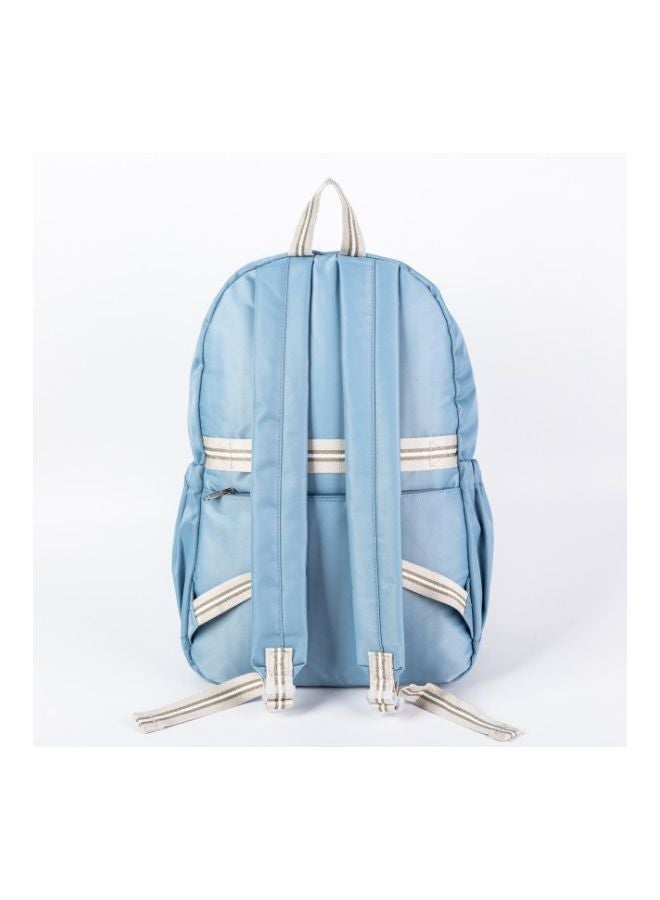 Polyester School Backpack Sky Blue - Image 2