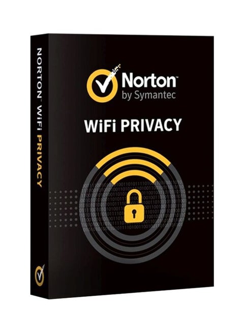 Symantec Wi-Fi Privacy 1 User, 5 Devices Black/Yellow