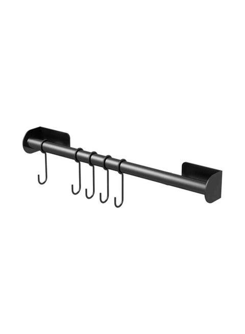 Punch-Free Wall Mount Storage Organization Black 40cm