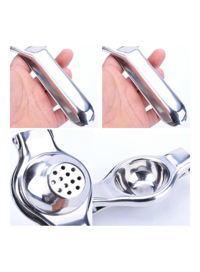 Stainless Steel Lemon Squeezer Juicer Silver 20x5cm - Image 2