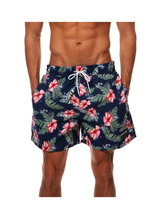 Generic Floral Printed Beach Shorts - M M