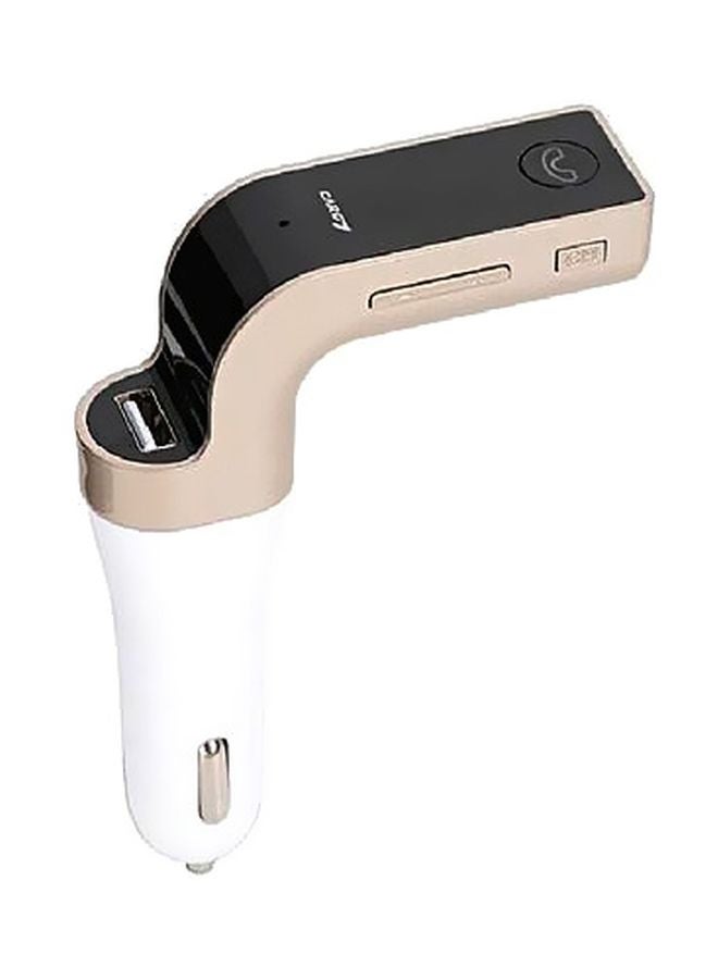 Bluetooth Car FM Transmitter White/Black - Image 1
