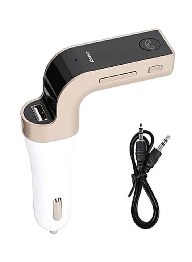 Bluetooth Car FM Transmitter White/Black - Image 2