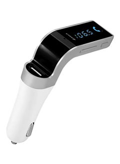 CARG7 Bluetooth Car FM Transmitter White/Grey  - Image 1
