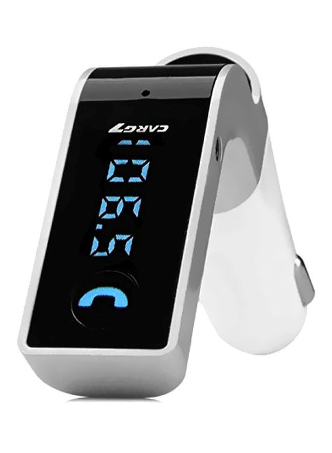 كار جي 7 جهاز إرسال واستقبال إف إم للسيارة يعمل بتقنية البلوتوث أبيض/رمادي - Image 2