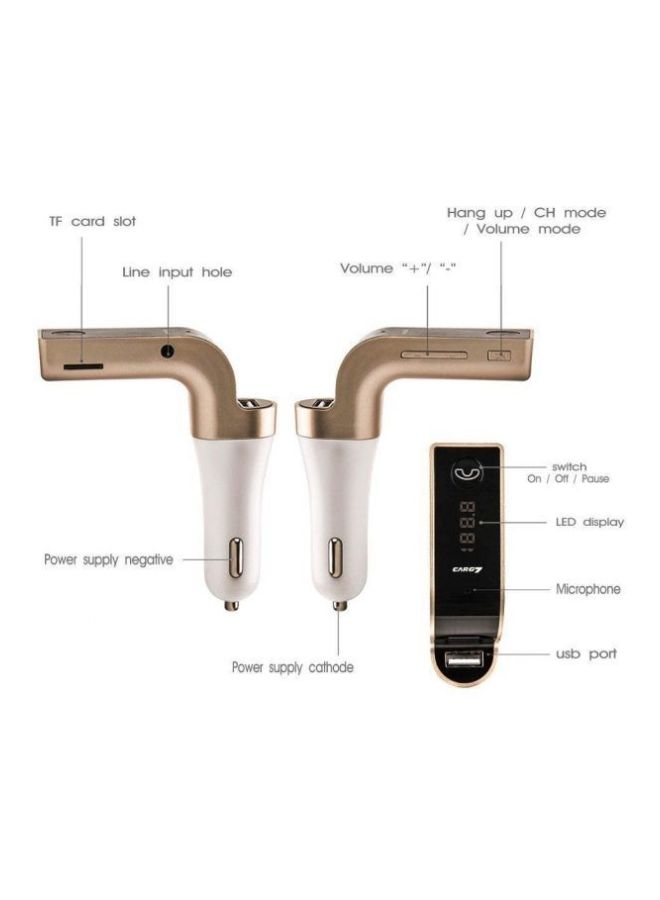 Wireless FM Adapter Car Kit With USB Charger - Image 2