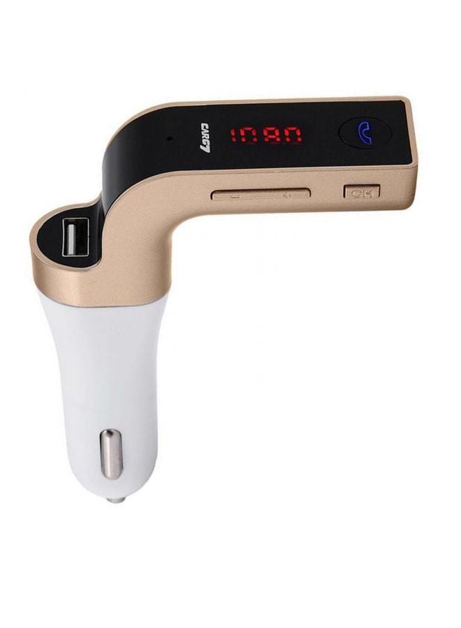 طقم محول FM لاسلكي للسيارة مع شاحن سيارة بمنفذ USB