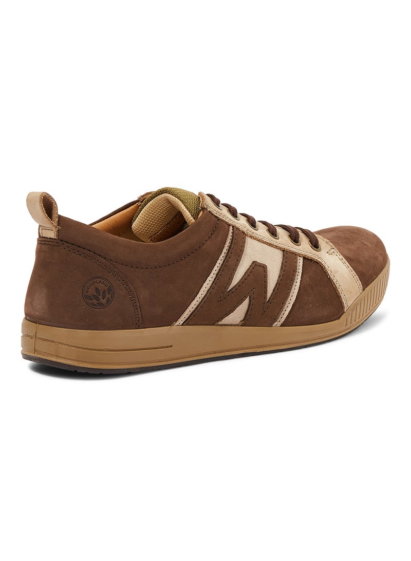 WOODLAND - Casual Low Top Sneaker Brown - Image 1